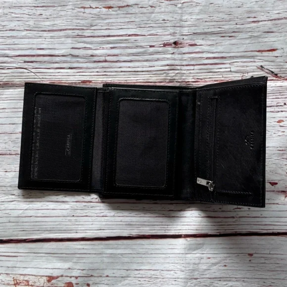 NIB Carpisa Torfino Go Wallet in Black Leather